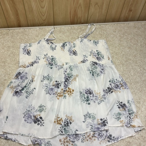 Maurices Floral Print Camisole - Cream and Purple - Picture 5 of 7